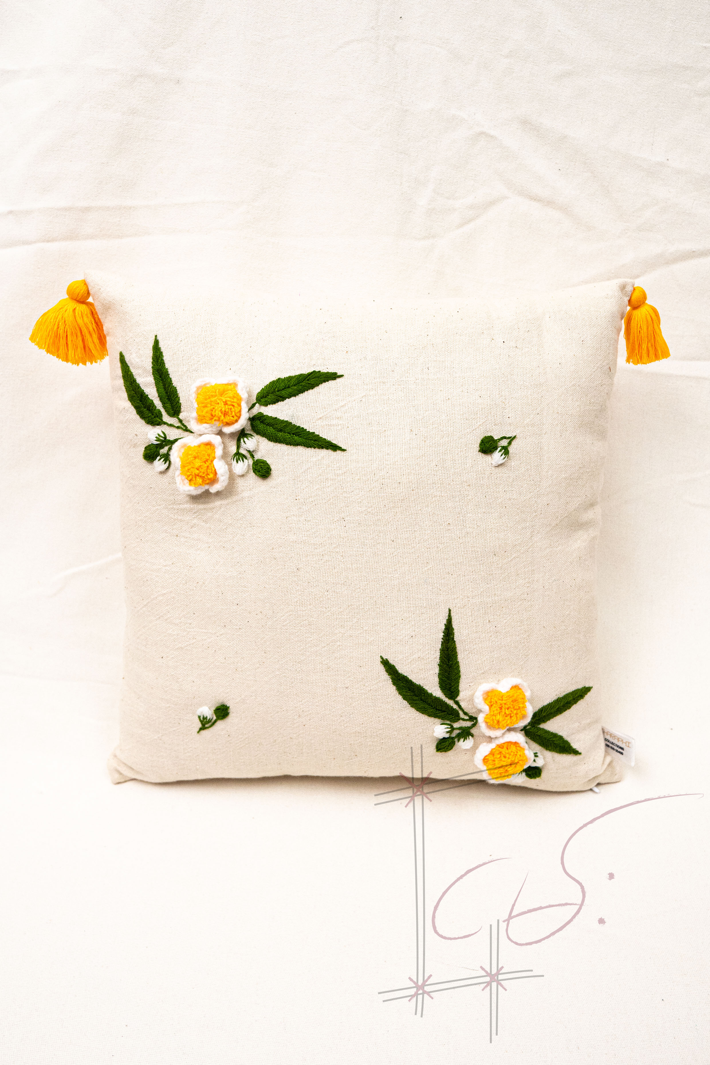 Saffron Spring Cushion Cover