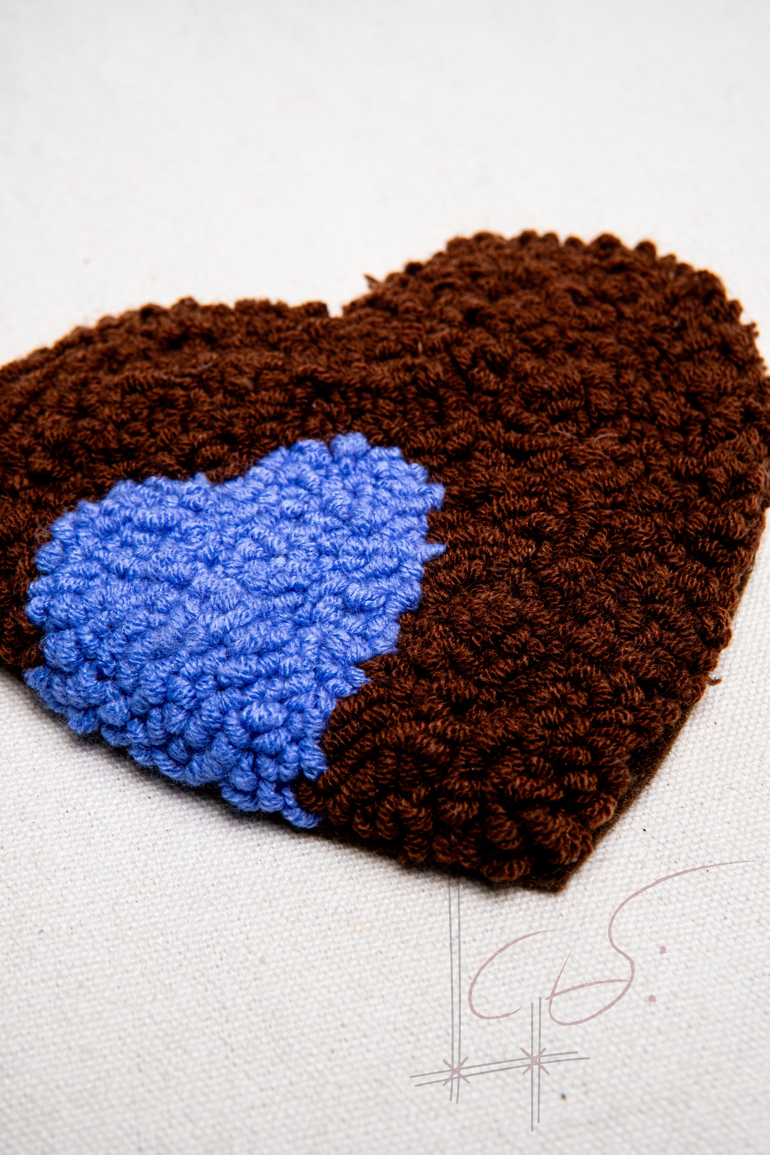 A Flower Heart Coaster V.1
