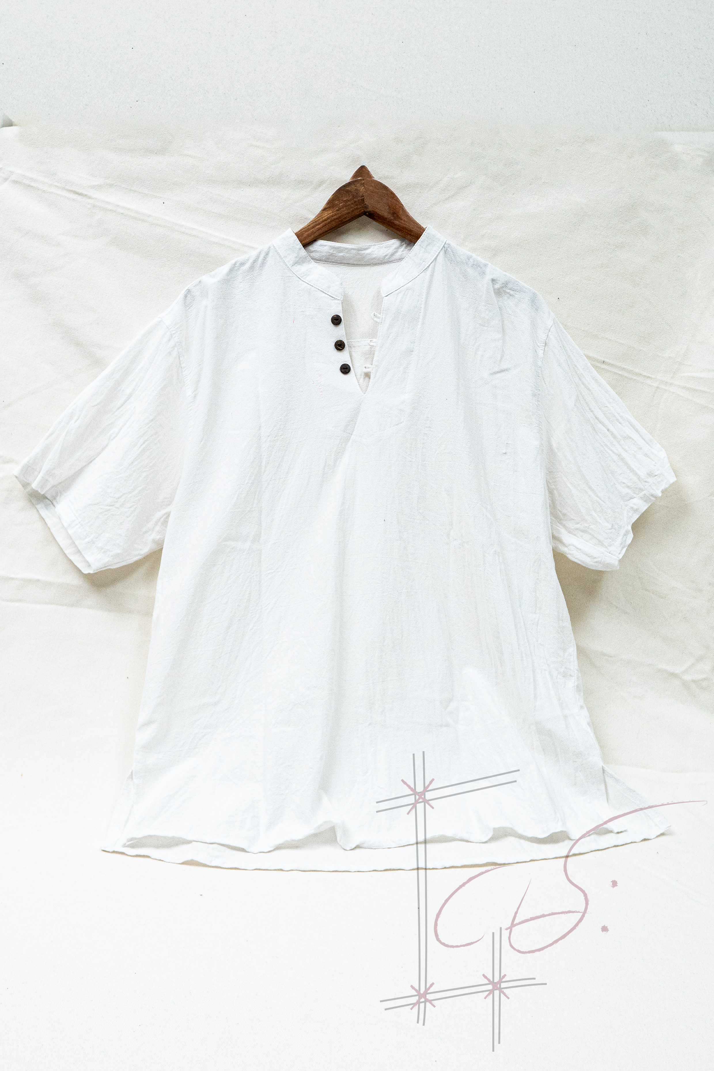 Collarless Shirt